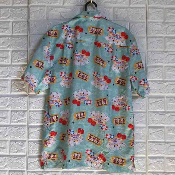 UZZI amphibious gear Welcome to Las Vegas button down shirt mens S - Picture 8 of 8